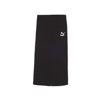 Puma Black Cotton Long Skirt