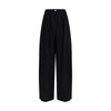 Max Mara Black Fleece Wool Casual Pants