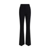 Max Mara Black Fleece Wool Flared Pants