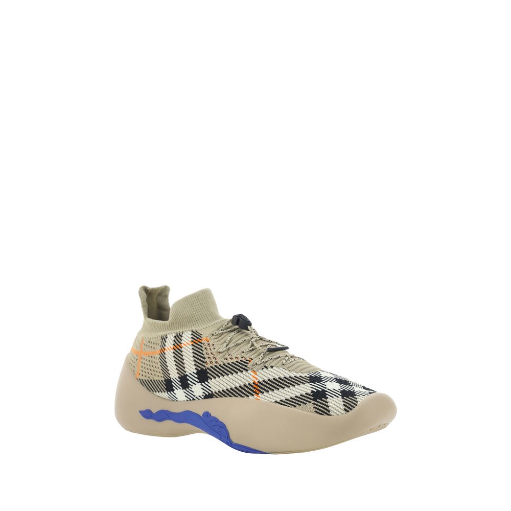 Burberry Brown Rubber Platform Sneakers