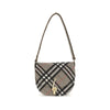 Burberry Gray Fabric Shoulder Bag