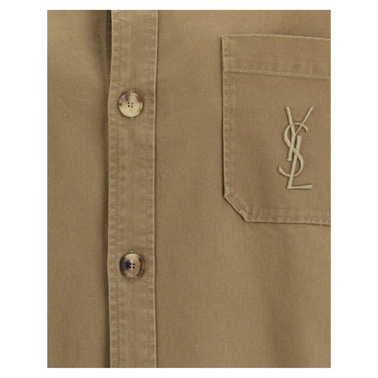 Saint Laurent Green Cotton Denim Jacket