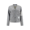 Thom Browne Gray Cotton Cardigan