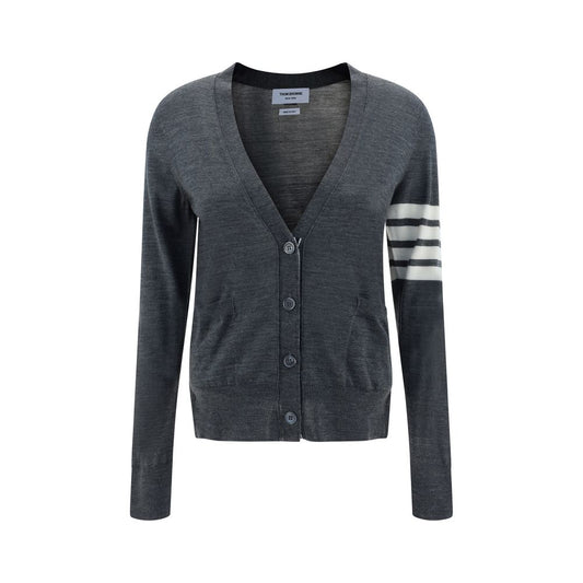 Thom Browne Gray Merino Wool Cardigan