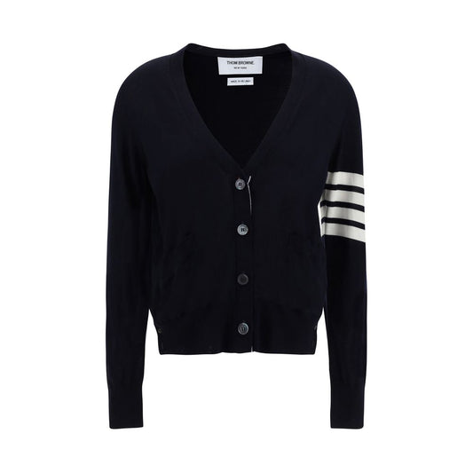 Thom Browne Blue Merino Wool Cardigan