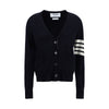 Thom Browne Blue Fleece Wool Polo Shirt
