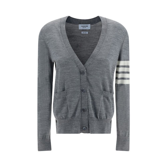 Thom Browne Gray Merino Wool Cardigan
