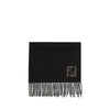 Fendi Black Wool Scarf