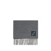 Fendi Gray Wool Scarf