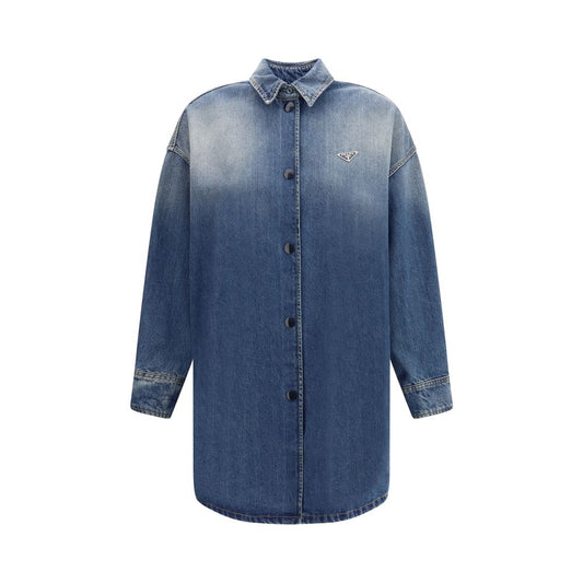 Prada Blue Cotton Denim Jacket