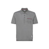 Thom Browne Gray Cotton Polo Shirt