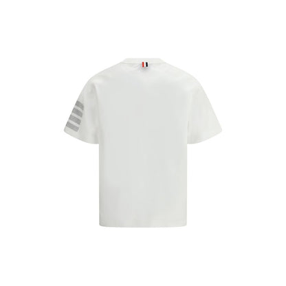 Thom Browne White Cotton T-Shirt