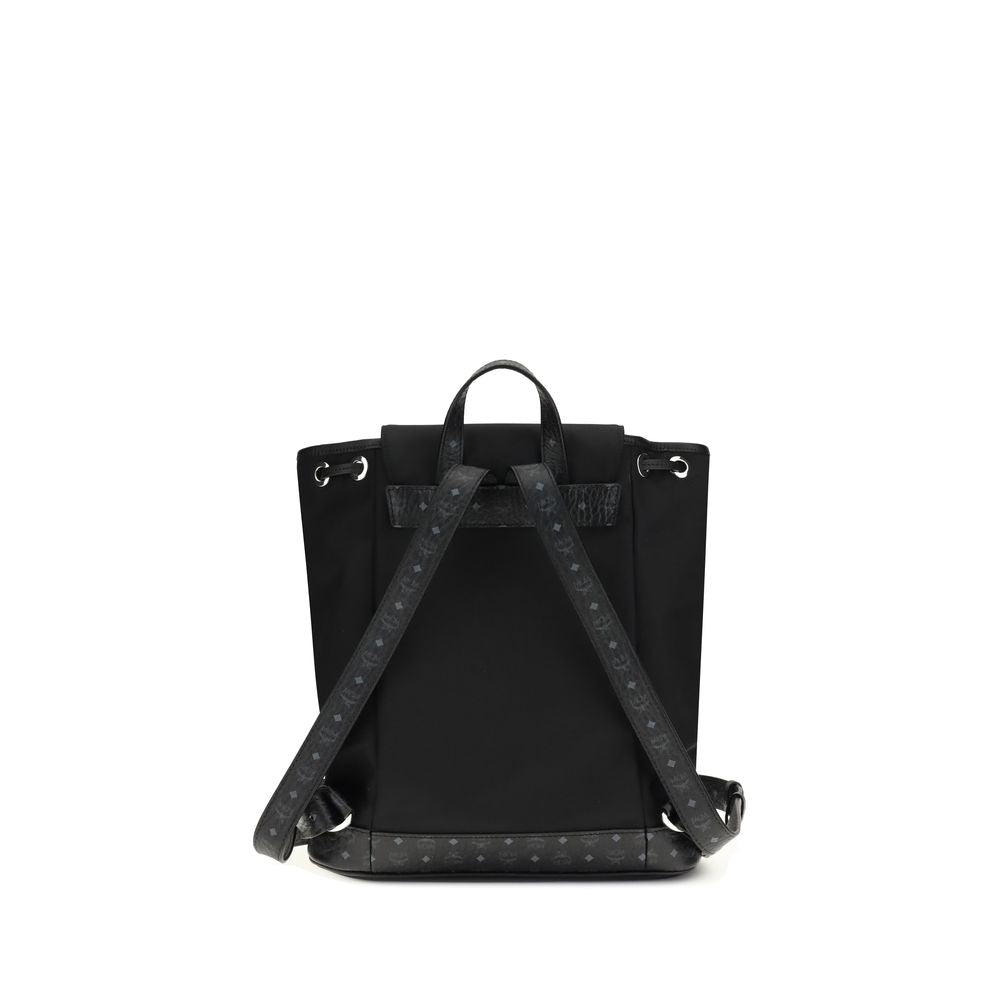 MCM Black Nylon Backpack