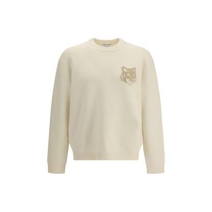 Maison Kitsuné Cream Wool Sweatshirt