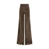 Rick Owens Brown Viscose Casual Pants