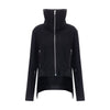 Rick Owens Black Fleece Wool Biker Jacket