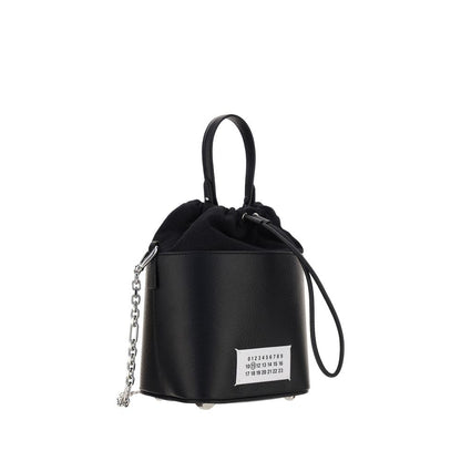Margiela Black Calf Leather Bos Taurus Shoulder Bag
