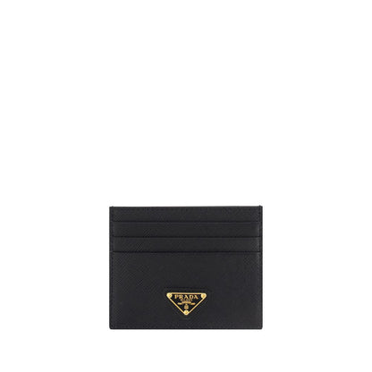 Prada Black Calf Leather Bos Taurus Wallet