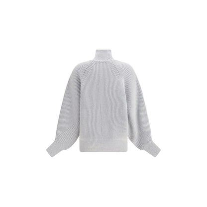 Balmain Gray Wool Sweatshirt