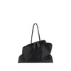The Attico Black Calf Leather Bos Taurus Shoulder Bag