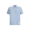 Thom Browne Light Blue Cotton Polo Shirt