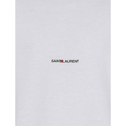 Saint Laurent White Cotton T-Shirt