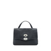 Zanellato Black Calf Leather Bos Taurus Shoulder Bag
