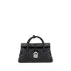 Zanellato Black Calf Leather Bos Taurus Shoulder Bag