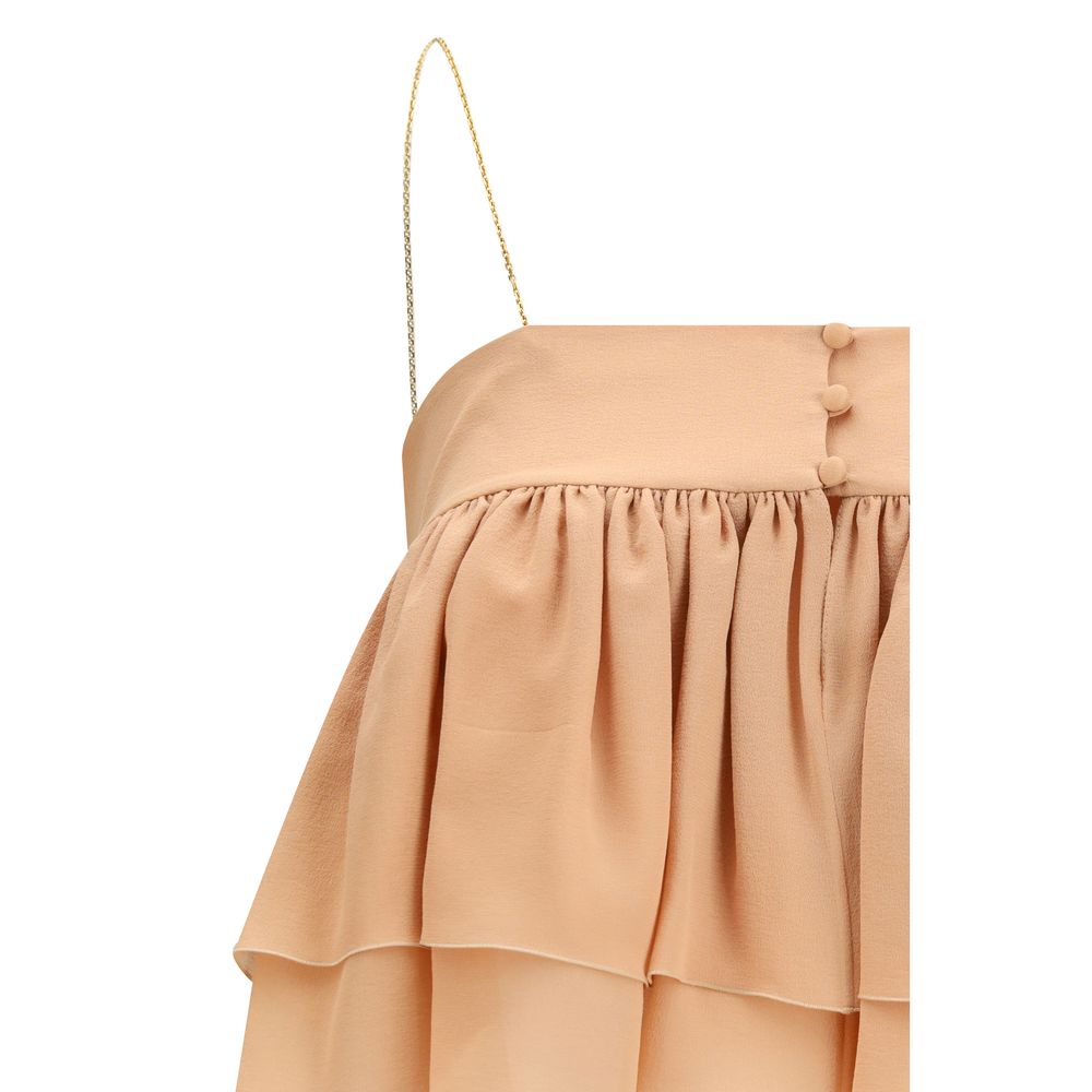 Chloé Multicolor Silk Top