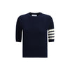 Thom Browne Blue Fleece Wool Sweatshirt