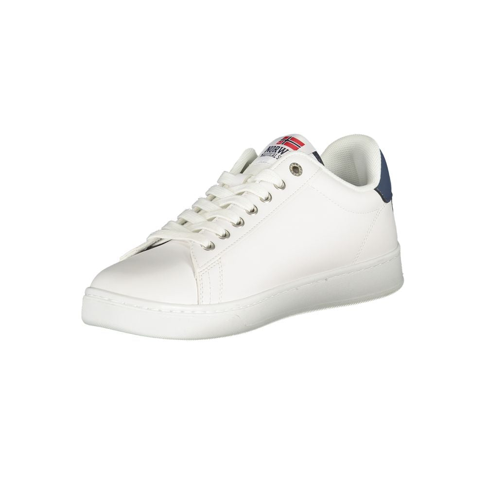 Norway 1963 White Polyester Men Sneaker
