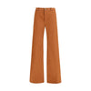 Chloé Brown Cotton Flared Pants