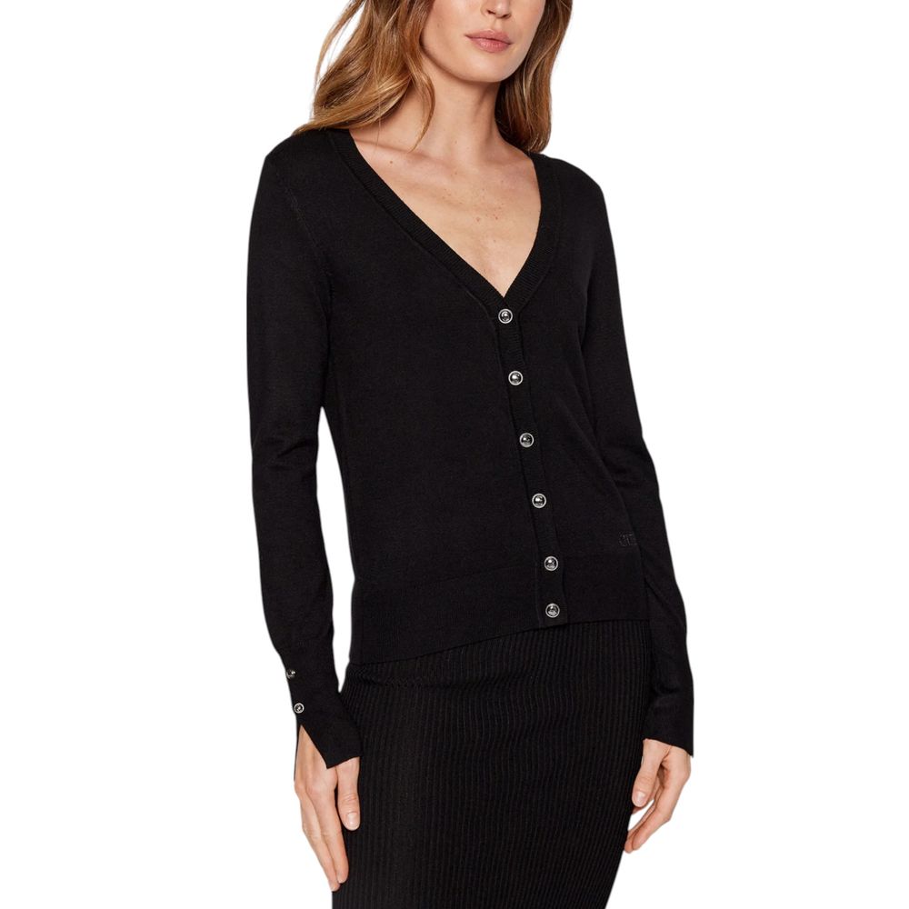 Guess Black Viscose Cardigan