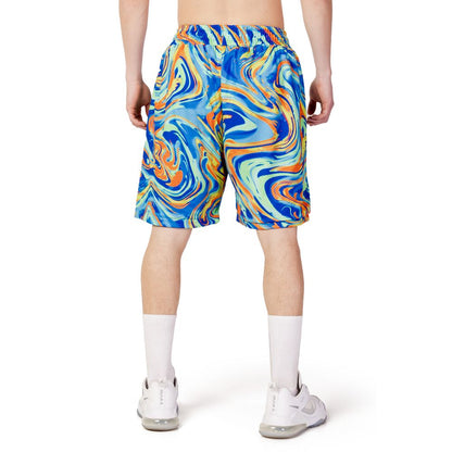 Triplosette 777 Blue Polyester Bermuda Shorts
