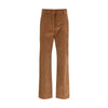 Max Mara Brown Cotton Casual Pants