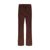 Max Mara Bordeaux Cotton Cropped Pants