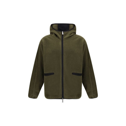 LAMINAR Green Polyester Hoodie