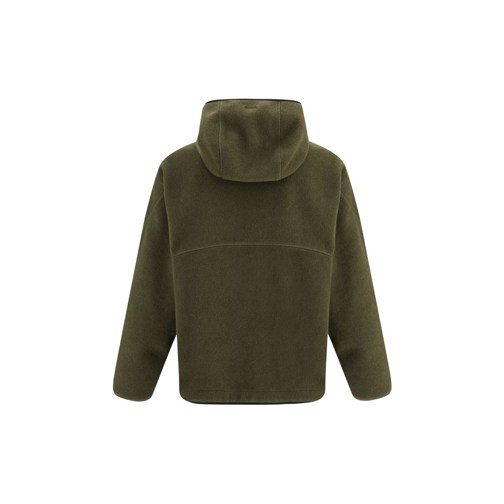 LAMINAR Green Polyester Hoodie