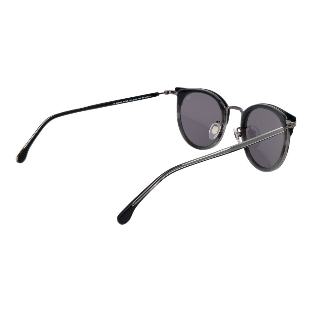 Lozza Black Stainless Steel Sunglasses