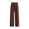 Max Mara Brown Cotton Casual Pants