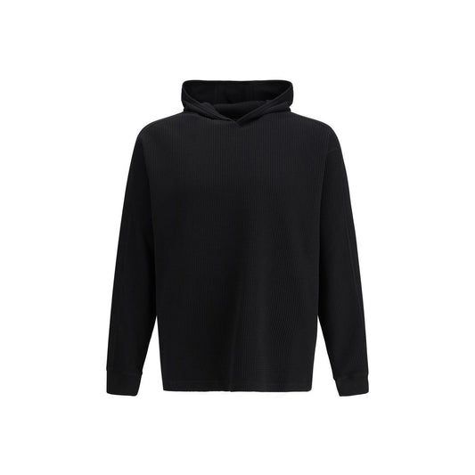 LAMINAR Black Cotton Sweatshirt