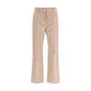 Max Mara Beige Cotton Casual Pants