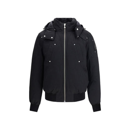 Moose Knuckles Black Cotton Bomber