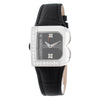 Laura Biagiotti Black Leather Dress Watch