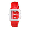Laura Biagiotti Red Leather Dress Watch