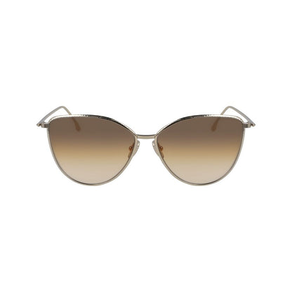Victoria Beckham Gold Metal Sunglasses