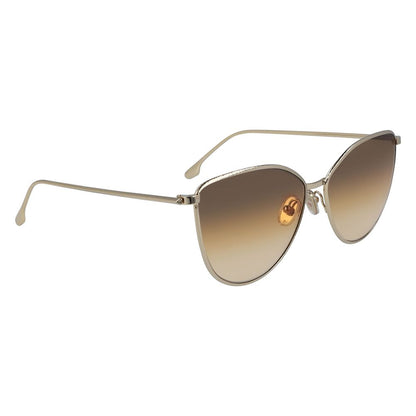 Victoria Beckham Gold Metal Sunglasses