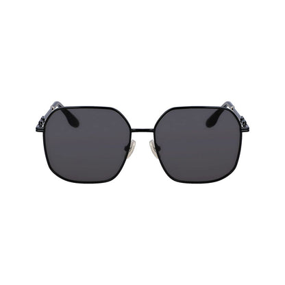 Victoria Beckham Black Metal Sunglasses