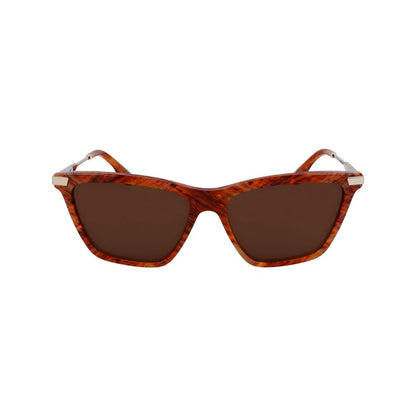 Victoria Beckham Brown Acetate Sunglasses