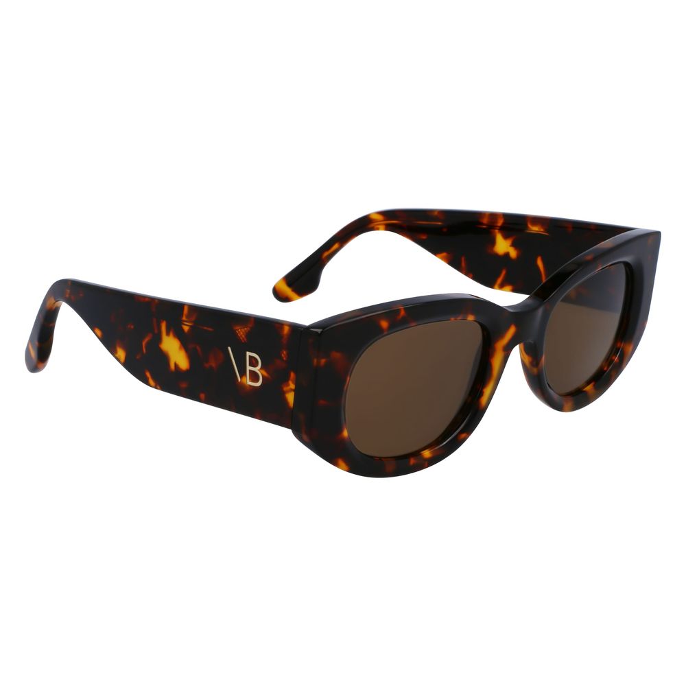 Victoria Beckham Brown Acetate Sunglasses
